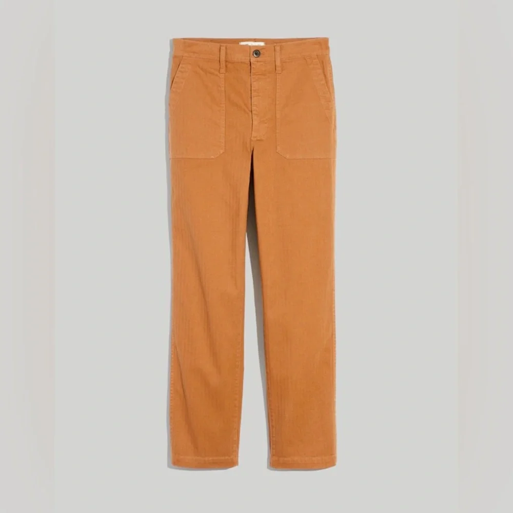 Madewell Warm Hickory Orange The Perfect Vintage Straight Workwear Pant size 29 - Picture 3 of 9